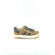 Balducci sneakers bambina pelle scamosciata maculata  con inserti neri