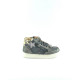 Balducci sneakers bambina modello basket pelle nera  e tallone cavallino  con stellina