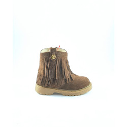 Balducci stivale con frange camoscio marrone
